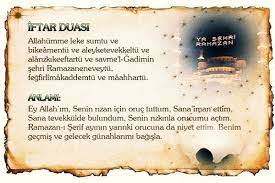 iftar duasi